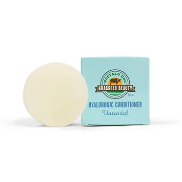 Hyaluronic + Tallow Hair Conditioner Bar for Hair Growth, Hydrating for Dry Hair, Detangling Conditioner for All Hair Types, 3 fl oz, Unscented