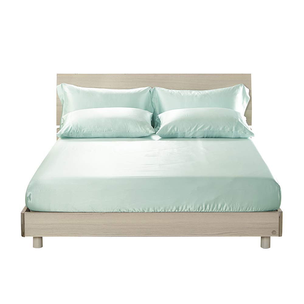 Lilysilk 100 Silk Fitted Sheet Deep And Terse Pillowcases Queen