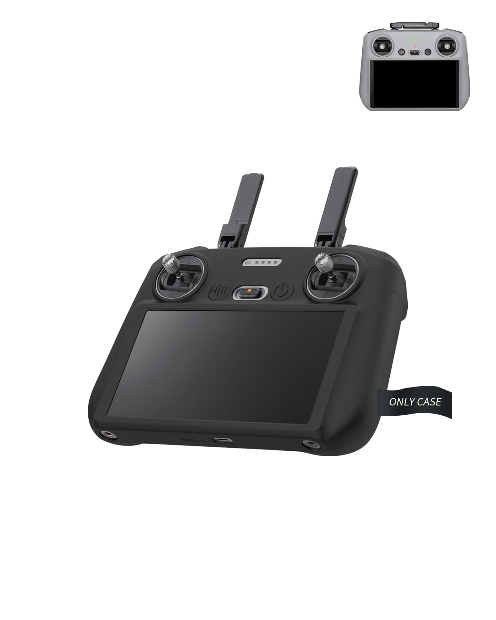 Cover for DJI RC 2 Remote, yystao Silicone Protective Case Cover Compatible with DJI RC2, Dustproof Shell,Scratch-Resistant, Black