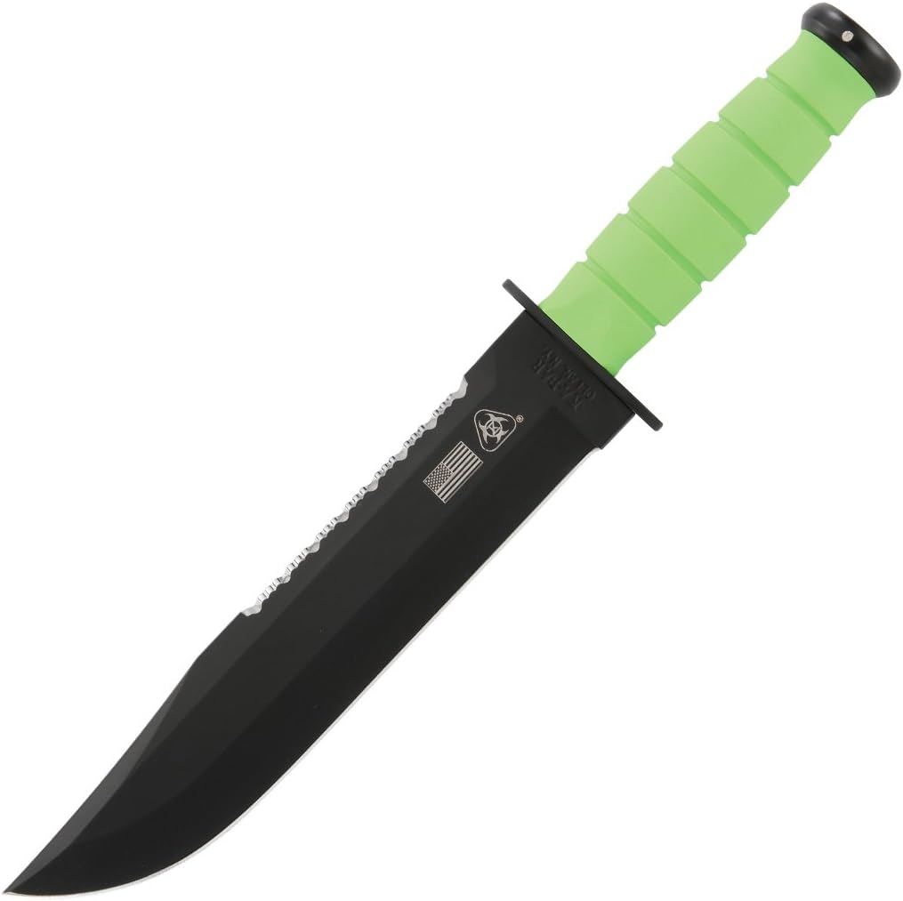 Ka-Bar 2212 Original "ZOMBRO" Fixed Blade Knife, Zombie Green