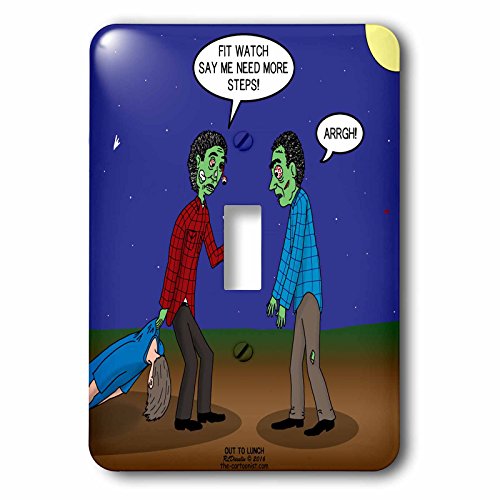 Montre de fitness Zombie 3dRose avec interrupteur décoration murale