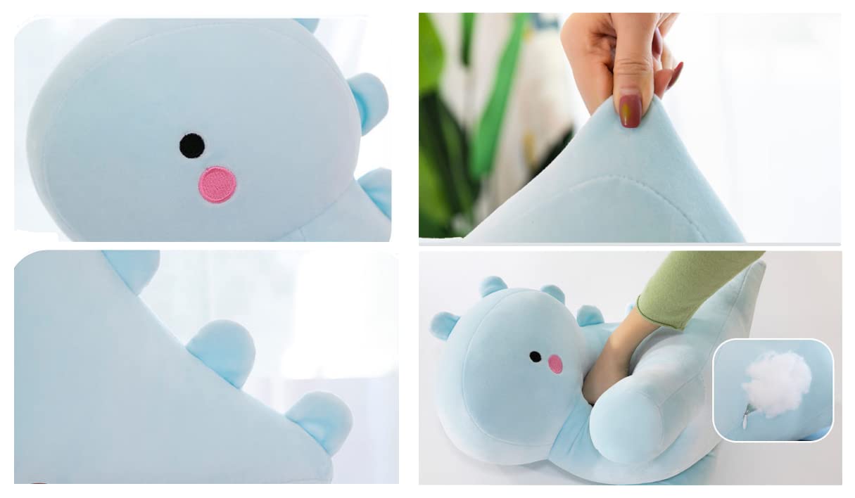 Jouet Peluche Dinosaure Mignon Kawaii 35 Cm - Bleu Pour Enfants Filles Et Garçons