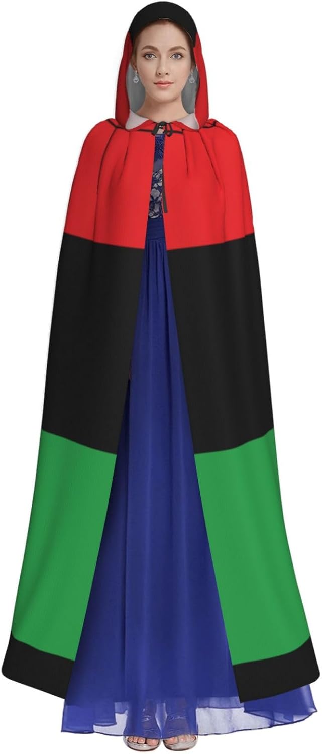 Libyan flag Unique Darkness Poncho Shawl - Customizable Wearable Blanket for Women, Perfect Halloween Costume Accessory, Knight, Akatsuki, and More