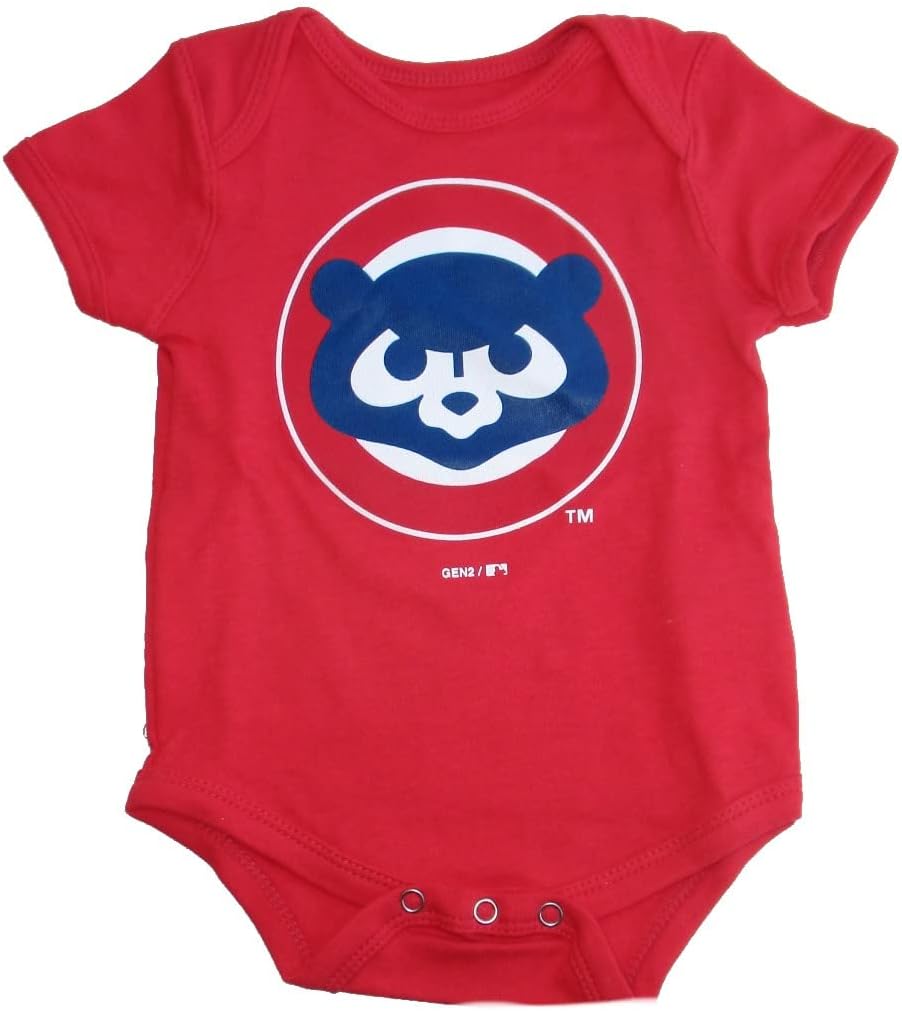 Majestic Chicago Cubs Infant One Piece Creeper Bodysuit - Red : Sports & Outdoors