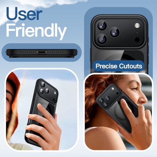 Image of JETech Magnetic Cover Case for iPhone New Pro Max, Black