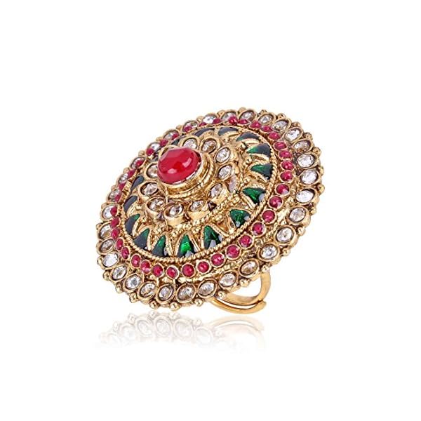Shining Diva Fashion Gold Plated Ring for Women (Multicolor, 6683r) - Image 7