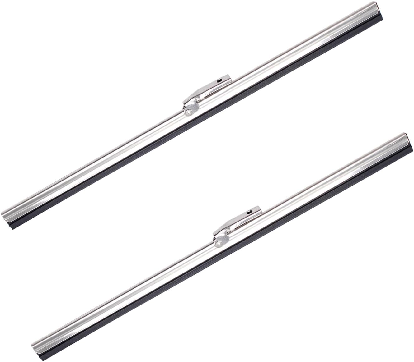 Shkalacar 10 Inch Marine Wiper Boat Windshield Wiper 2PCS Stainless Steel Blades niversal Wiper with Premium Rubber for Car Truck Universal Fit Wide View Windshield Wipers