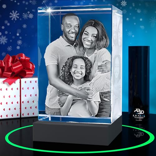 ArtPix 3D Premium Crystal Photo, Christmas Personalized Gifts for Women,