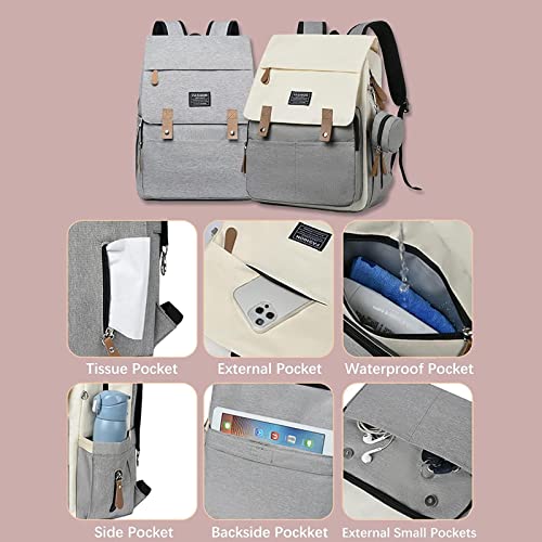 Mochila Bolsa Maternidade Multifuncional Térmica, Resistente à água Bolsa De Amamentação Para Bebê D
