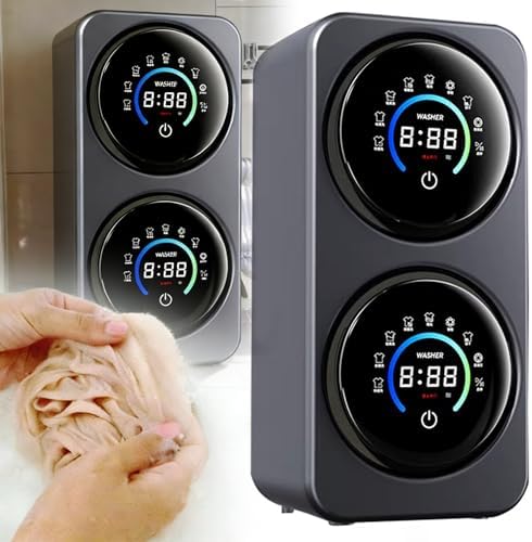 Smart Mini Washing Machine, Automatic Self-Cleaning, Energy-Saving, Digital Display, Brushless DC Motor, 360° Drum, Compact Design for Apartments & Small Spaces