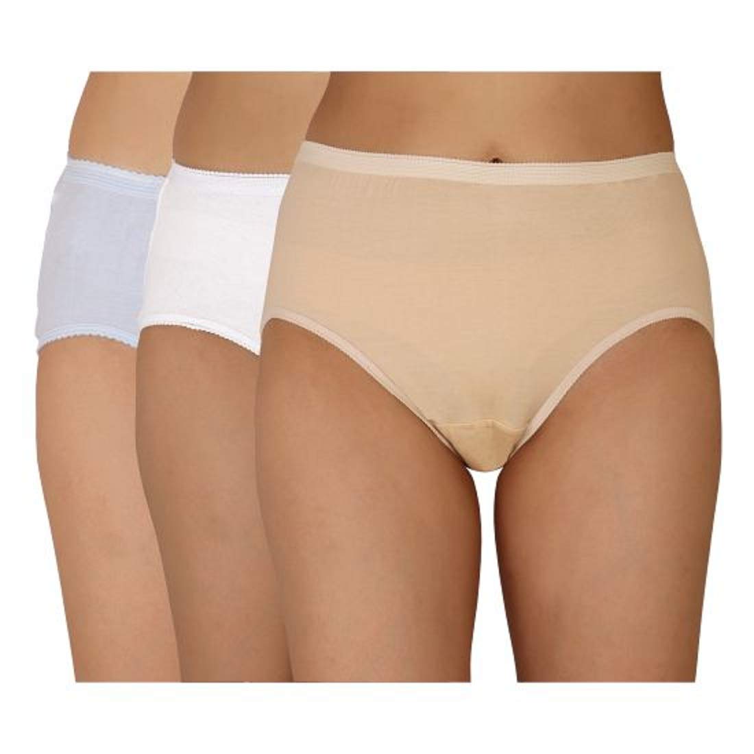 Charming Ladies Shinker High Waist Panties Pack of 3 (Size :- M to 4XL, Multicolour)-image-41