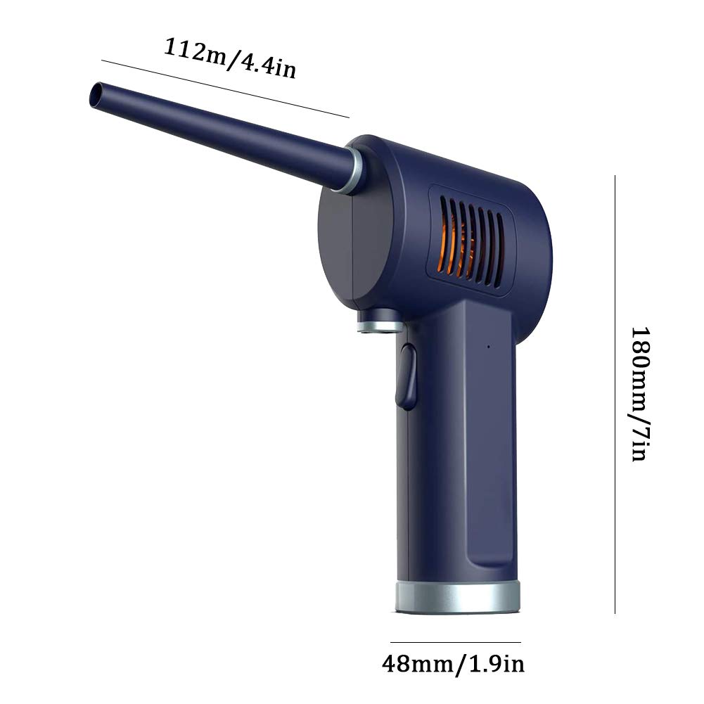Spolverino Elettrico ad Alta Pressione Senza Fili - Ventilatore per Pulizia Computer - Detergente Tastiera - Dispositivi elettronici e detergente per Laptop - Pulizia Profonda Ecologico