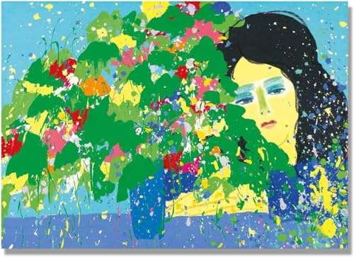Poster Walasse Ting Waiting for Your Love Letter tableau abstrait esthétique 80x60cm