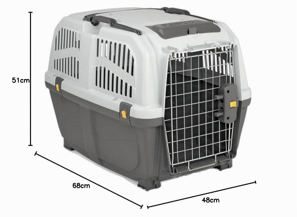 Leopet MPS SKUDO 4 IATA Trasporto per cani conforme alle norme per il trasporto aereo 68 x 48 x 51 h cm