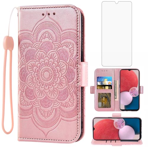 Housse Samsung Galaxy A13 coque clapet avec vitre verre trempé