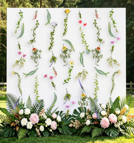 6 PCS 39Ft Wildflower Garland Hanging Flower...