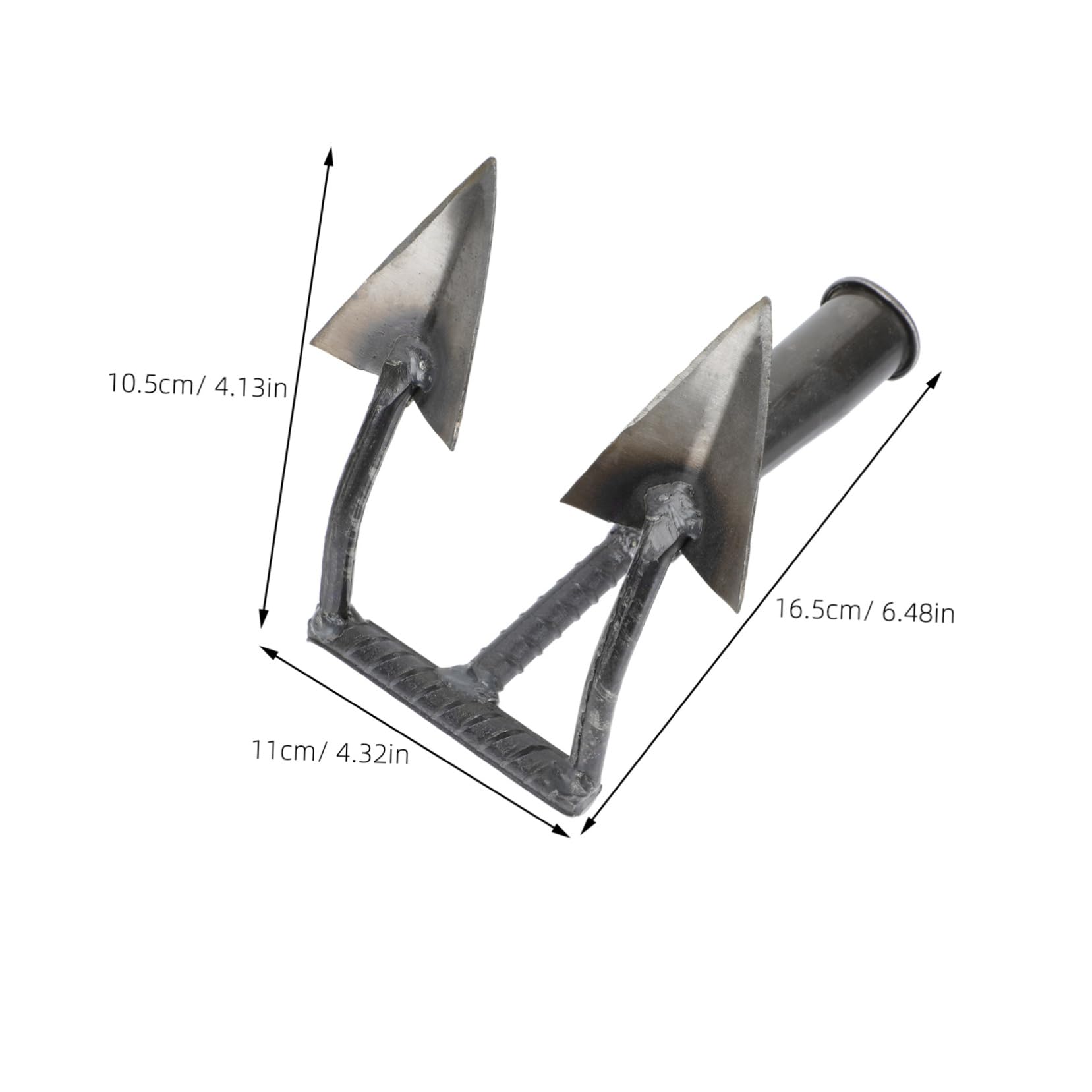 BESPORTBLE Azada Triangular De Jardinería Resistente De Mano Herramienta Multifunción Para Desmalezar y Labrar Eficaz Para Huerto y Cultivo