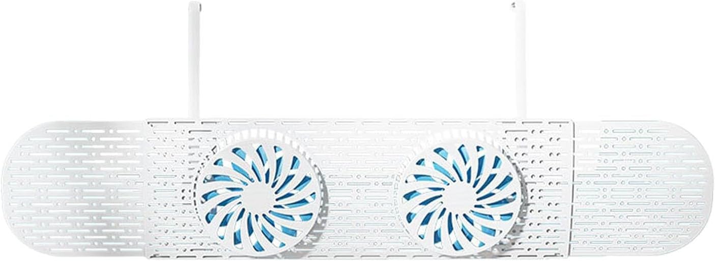 Air Conditioner Deflector - Adjustable Window AC Vent Cover, Noise Reducing & Anti-Direct Blow Shield for Home Cooling Baby Room, Office, Bedroom Climate Control Panel