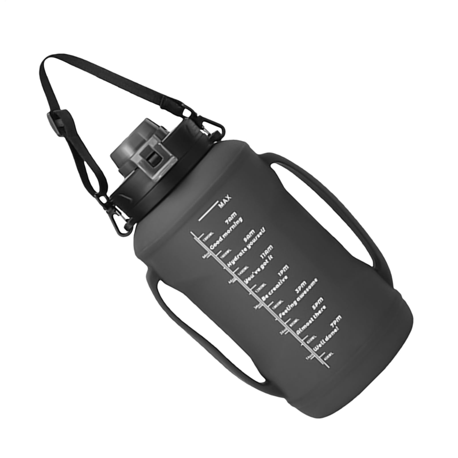Bouteille d'eau pliable silicone 1,8 l tasse hydratation salle de sport