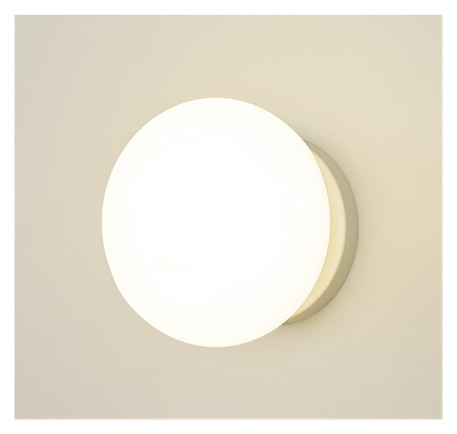 SILVASILNEX Minimalist wall lamp Bedroom Living Room Background wall lamp Simple Staircase Aisle Creative lamp wall lamp Bedside lamp(White[12CM] warmlight)