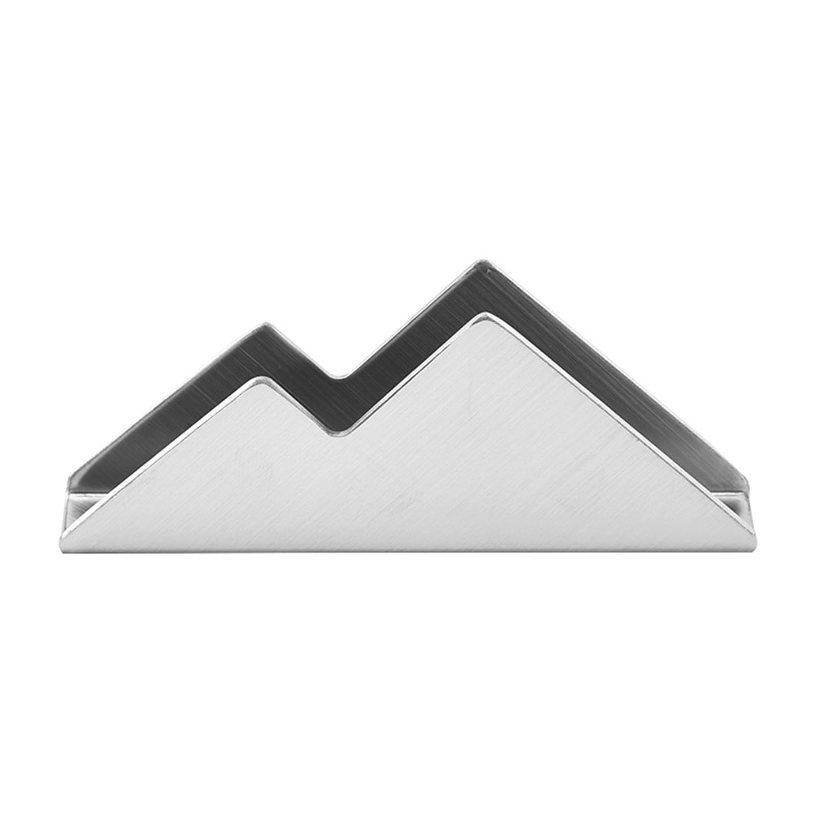WCXOZERTY Business Card Holder Business Card Holder Creative Countertop for Office Home(Silver)