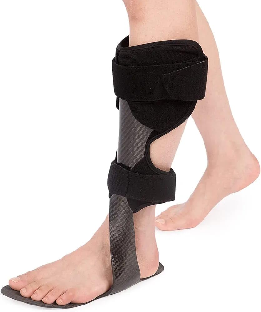 Carbon Fiber AFO Foot Drop Brace | Lightweight Ankle Foot Orthosis Support | Improves Walking Stability & Toe Clearance | Adjustable Straps for Men & Women (S, Right)-image-27