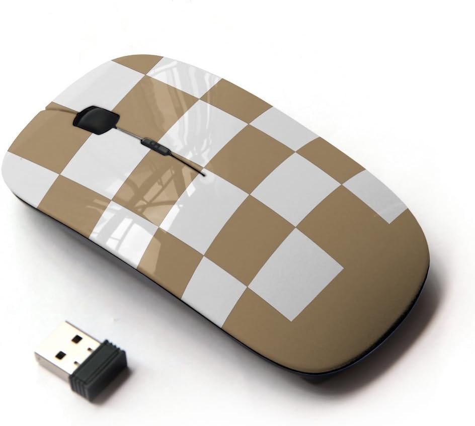 Amazon.com: Graphic4You Checkered Pattern Design Ergonomic Wireless ...