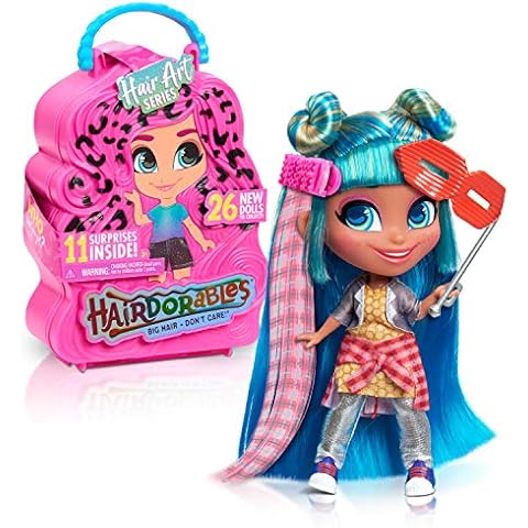 Hairdorables Collectible Doll Hair Art Series 5, styles and case colors may vary, each sold separately, Kids Toys for Ages 3 Up by Just Play Cover