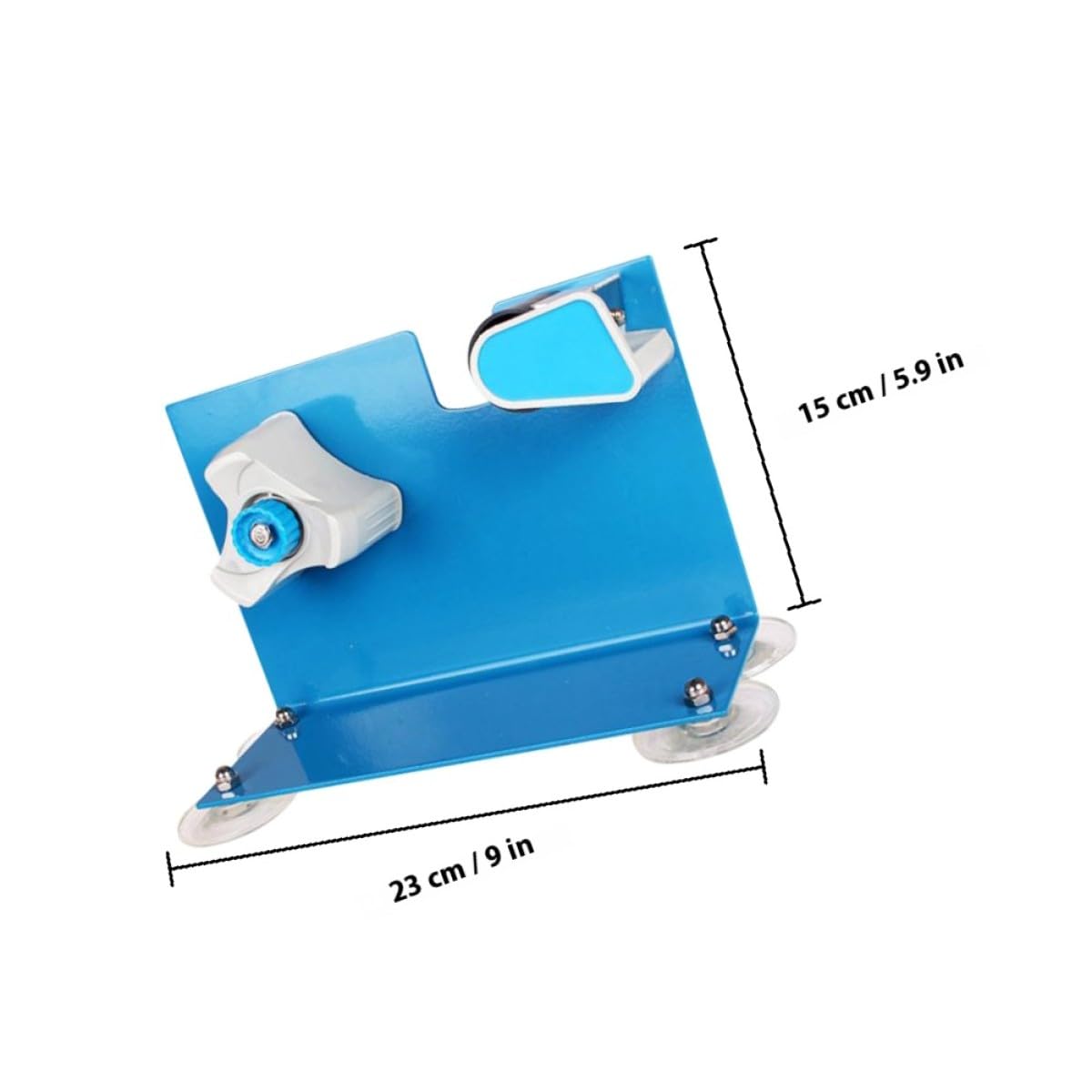 Dispenser Manuale per Nastro Adesivo da Tavolo Taglio Conveniente e Design Creativo in Ferro e Plastico per Imballaggio e Ufficio