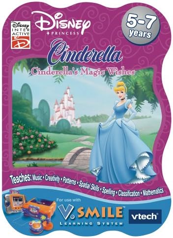 VTech VSmile Disney's Cinderella Cinderella's Magic Wishes Learning Game