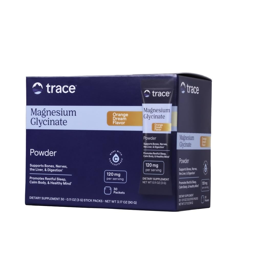 Trace Minerals Magnesium Glycinate, Orange Dream, 30 Stick Packs