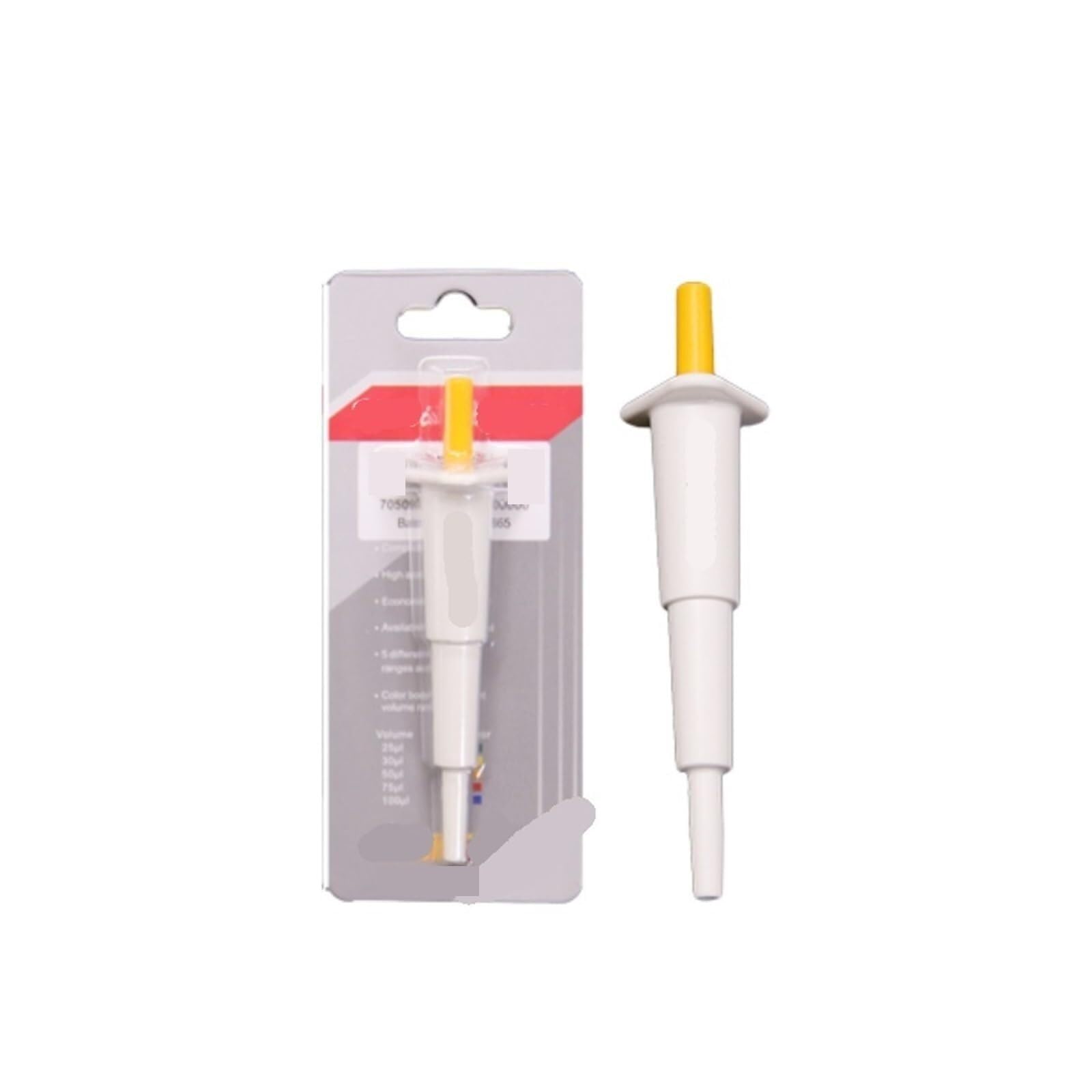 Pipeta 5 Uds Mini Pipeta De Laboratorio 10-200ul Equipo Micropipeta Manual Volumen Fijo Un Solo Canal para laboratorio(25ul)