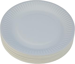 Hotpack Disposable Paper Plate - 7 - 100 Pcs