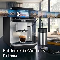 Siemens Kaffeevollautomat EQ700 classic, großes farbiges TFT-Display, 36 Heiß- und Kaltgetränke, Cold Brew, 10 Favoriten, 2-Tassen-Funktion, Steuerung per App, autom. Reinigungsystem, Silber, TP715E17 – Ansicht 4