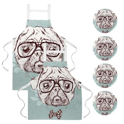 Tablier de cuisine anti-tache Carlin pour le nettoyage