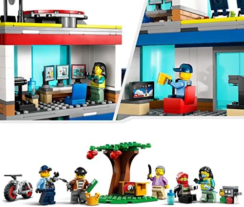 LEGO 60371 City Emergency Vehicles HQ Set with Fire Rescue Helicopter Toy, Ambulance, Motorbike and Police Car Toys, Gift for Boys & Girls Age 6 Plus