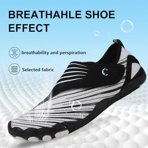 Image of Voyabarefoot Shoes for Women Men 2026 Upgrade Wide Toe Box Barefoot Hiking Sandals,Non-Slip Adjustable Water Shoes for Beach Walking Travel, Comfortable Slip On Walking Shoes
