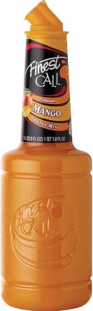 Finest Call Premium Mango Fruit Puree Drink Mix, 1 Liter Bottle 33.8 Fl Oz, Individually Boxed