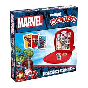 Top Trumps Match Game Marvel Heroes – Family Board Games for Kids and Adults – Learnin Matching and Memory Game – for Two Player for 4 Years-Old and up