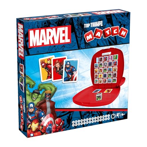 Top Trumps Match Game Marvel Heroes - Family Board Games for Kids and Adults - Learnin Matching and Memory Game - for Two Player for 4 Years-Old and...