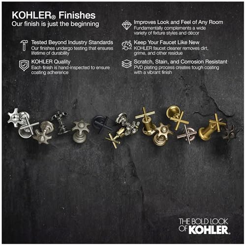 Kohler 45209-TT HydroRail-R Arch Bath/Shower Column Vibrant Titanium miniatura 4