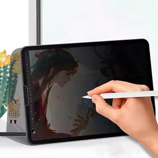Himover Anti-Spy Tempered Glass Film Guard for iPad Mini 7 2024 (A17 Pro),iPad Mini 6 Gen (8.3”, 2021), Anti-Scratch, Anti-Shock Privacy Screen Protector for iPad Mini 7th 6th Generation 8.3 Inch by Himover - Image 4