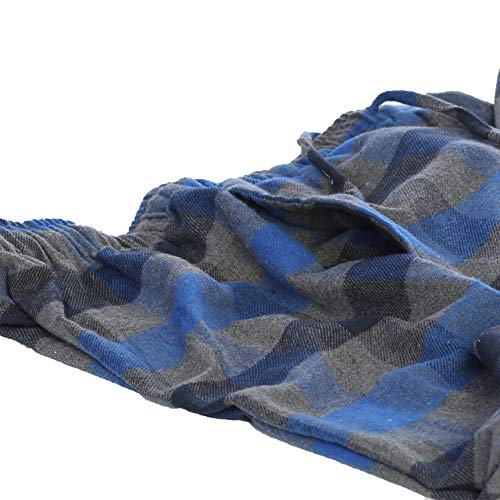 Gioberti Mens Yarn Dye Brushed Flannel Pajama Pants, Elastic Waist3