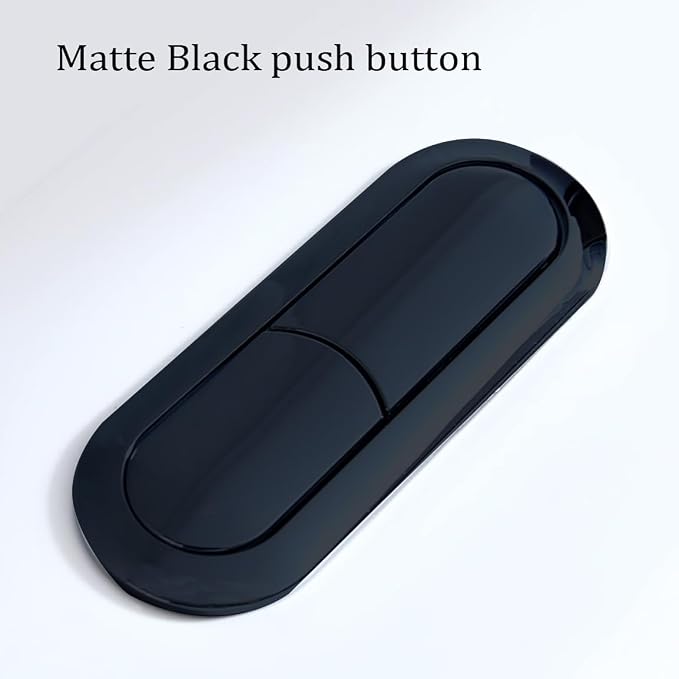 Inodoro compacto de una pieza en cerámica con instalación de 12 pulgadas, asiento suave UF y diseño corto para baños estrechos, blanco con botón negro miniatura 6