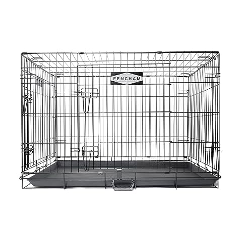 Fencham Large Dog Crate with Lockable Doors Cover