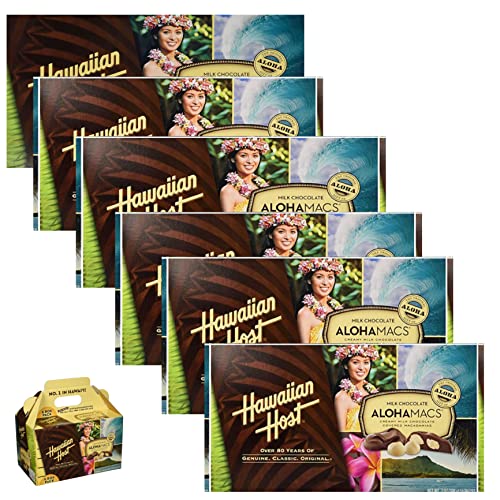 Hawaiian Host Alohamacs Milk Chocolate The Original Chocolate Covered Macadamia Nut, 42 Ounce - Set Of 2 #TOP4