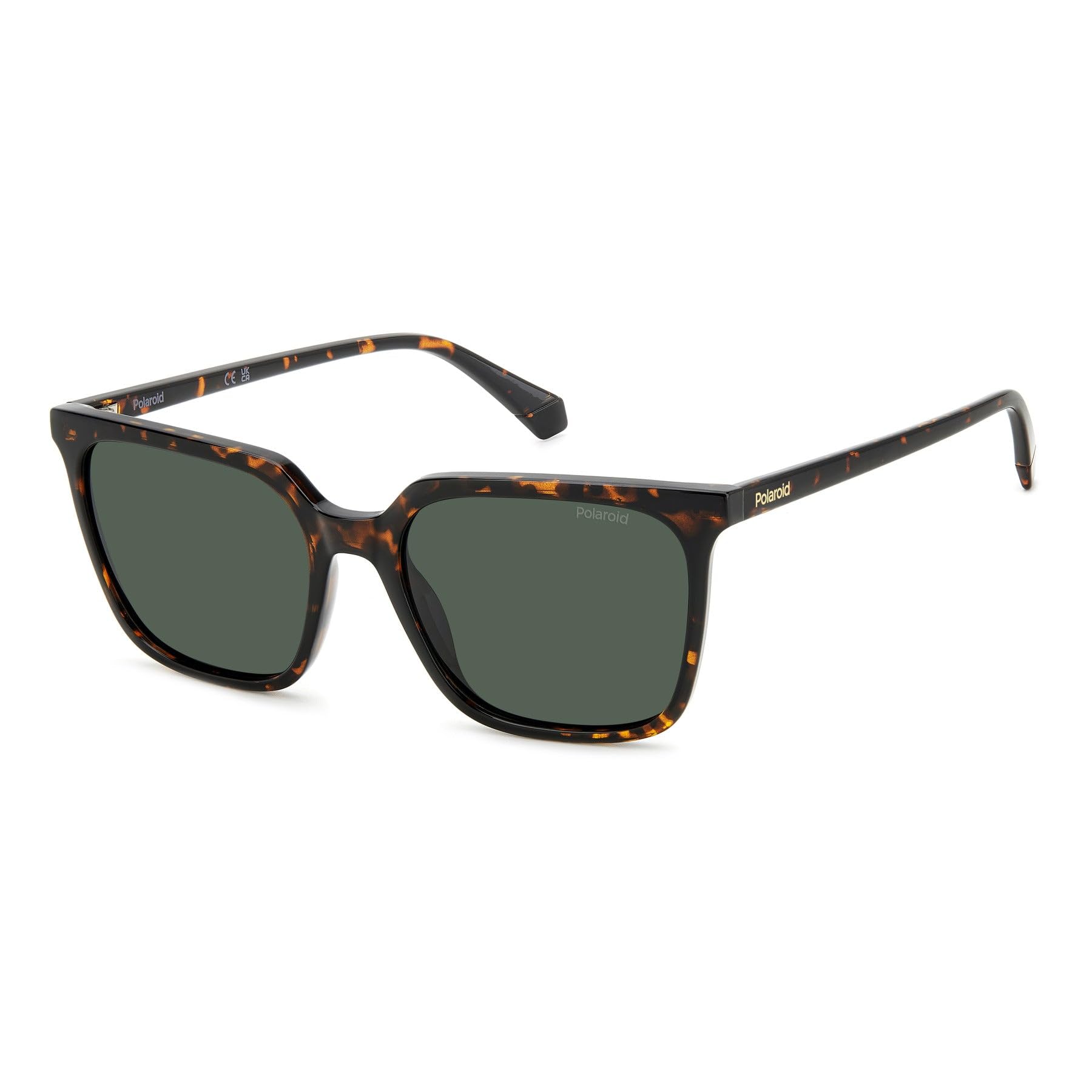 Polaroid Women's Brown Square Havana Green Polarized Pld 4163/S In