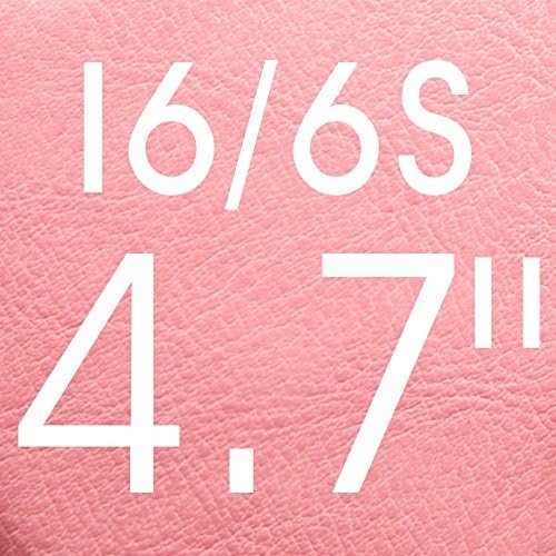 Labato Compatible with iPhone 6S Case/iPhone 6S Wallet Leather Case, Genuine Leather Case Flip Folio with Card Slots/Cash Compartment Magnetic Cover for iPhone 6/6S Cases Pink 4.7 inch