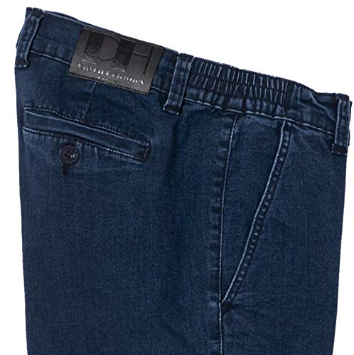 Jeans pour homme coupe droite regular et extensible bleu - 2