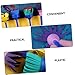 KALLORY Kids Paint Sponge Brush Set 10-Piece Assorted Colors DIY Drawing and Art Tools for Toddlers Early Educational Toys for Creative Learning